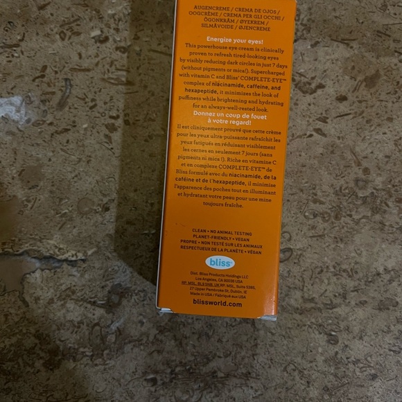 NWT Bliss Rest Assured Eye Cream Brightening Hydrating Under Eye Treatment 0.5oz - Picture 8 of 11